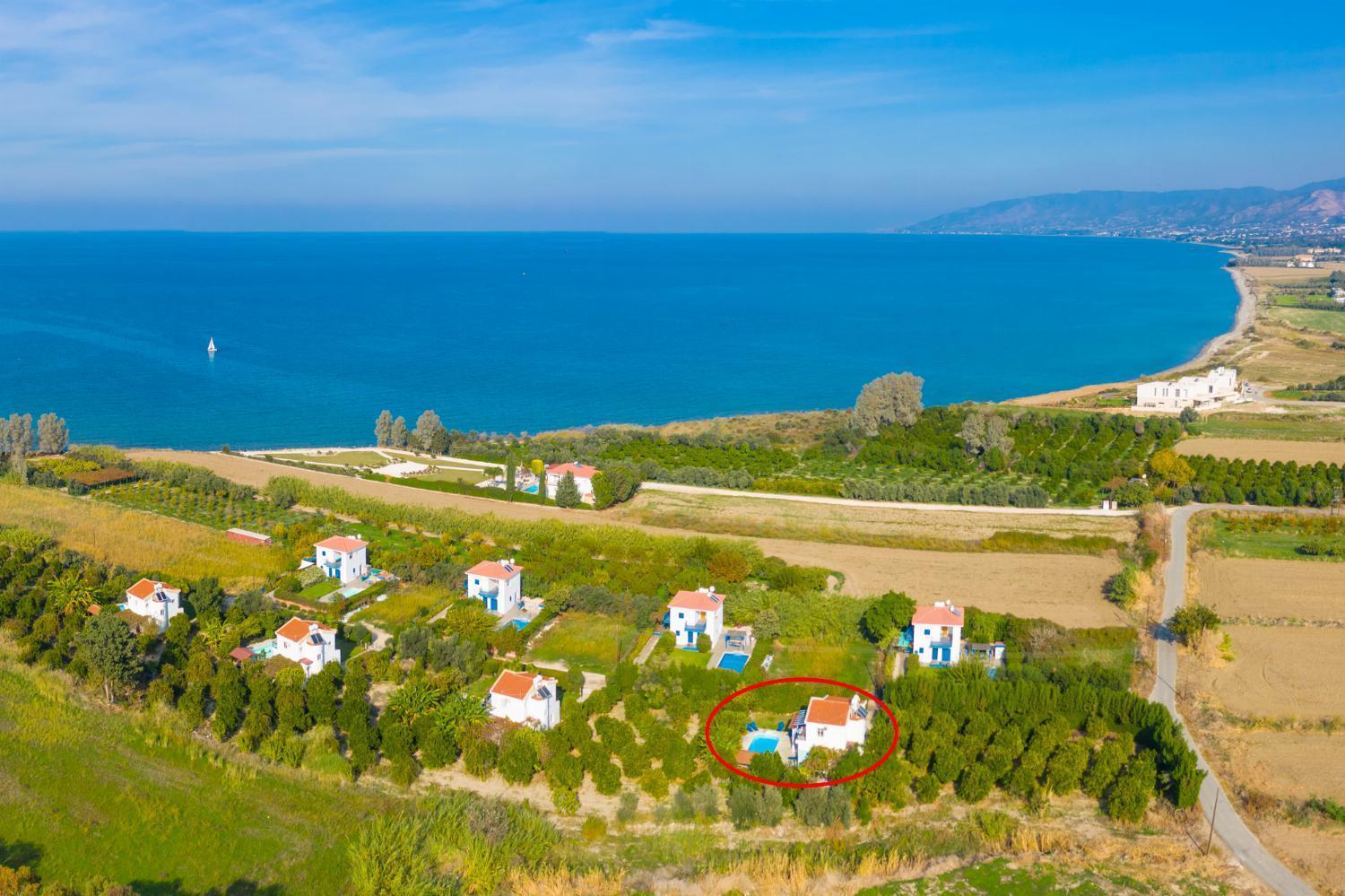 Sun Beach Villa Polis Bagian luar foto