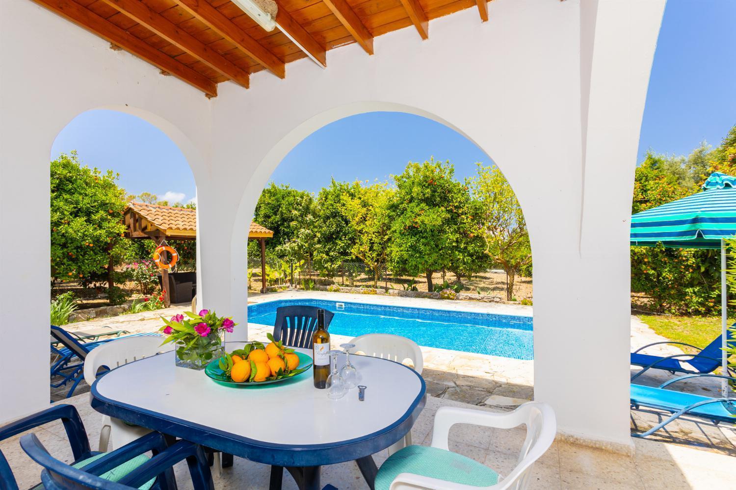 Sun Beach Villa Polis Bagian luar foto