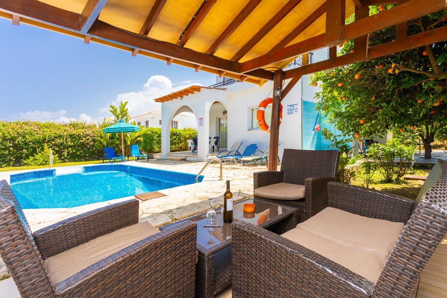 Sun Beach Villa Polis Bagian luar foto